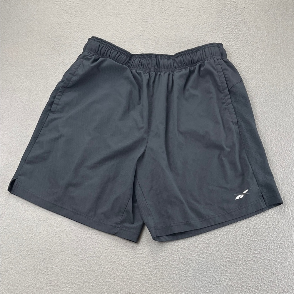 Reebok Black Athletic Shorts Men’s Large Workout Training Gym Lightweight (2)